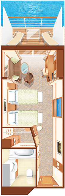 ジュニアスイート平面図